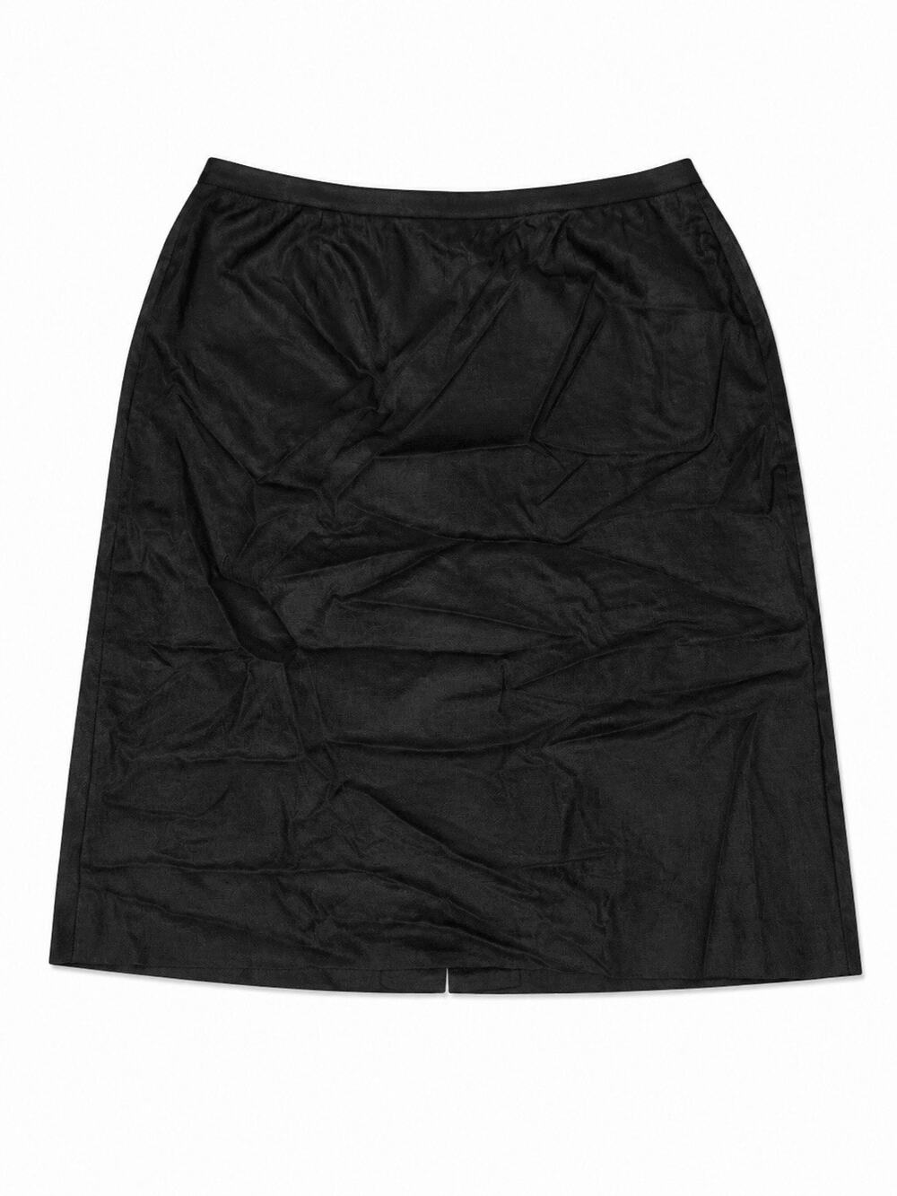 Le Suit Women’s XL Black Linen Blend Pencil Skirt Lined